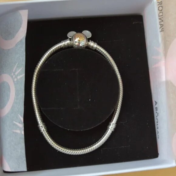 Pandora Disney 100th Anniversary Moments Snake Chain Bracelet Brand New - Picture 3 of 15